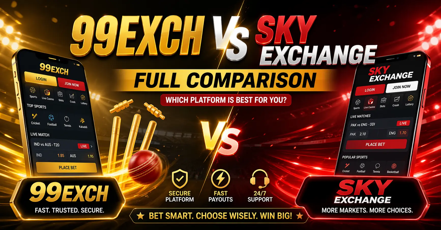 99exch vs Sky Exchange – Full Comparison