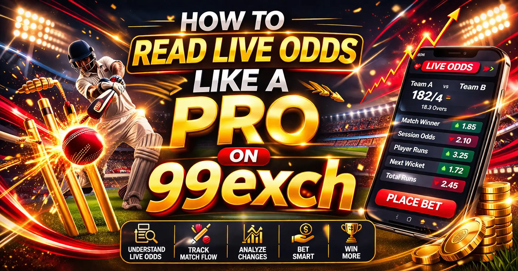 Read more about the article How to Read Live Odds Like a Pro on 99exch